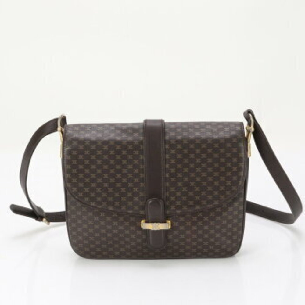 Celine Macadam Triomphe leather Crossbody Bag